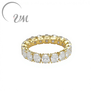 Anillo de Boda de Platino PT900 con Diamante Ovalado Cultivado en Laboratorio de UM Jewelry, para Uso Diario o Fiestas, con Engaste Minimalista para Unisex/Hombres/Mujeres - Product Image 1