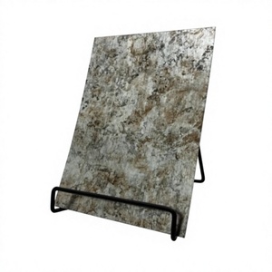 METAL FOLDABLE SINGLE TIER <b>BOOK</b> <b>STAND</b> HANDMADE DESIGN GALVANIZED RUSTIC COOKBOOK <b>HOLDER</b> KITCHEN DECORATIVE TOP SELLING - Product Image 1