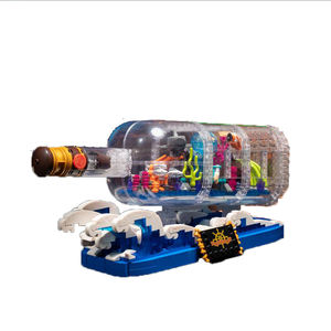 Nuevo artículo decorativo creativo: un acuario ecológico en una botella, juguete <span class=keywords><strong>de</strong></span> montaje DIY, regalo para niños <span class=keywords><strong>de</strong></span> alta calidad, juego <span class=keywords><strong>de</strong></span> bloques <span class=keywords><strong>de</strong></span> construcción - Product Image 1