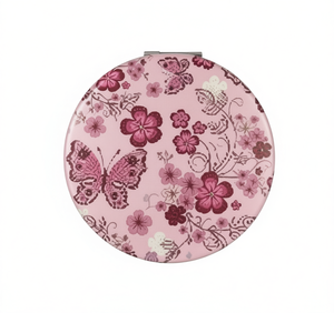 Specchio Decorativo Rotondo Stile Shabby Chic in Plastica Fatto a Mano 1 Pezzo Arredamento Casa - Product Image 1