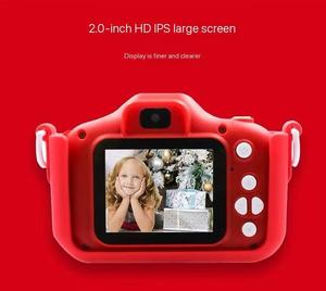 Mini caméra numérique HD 1080P pour enfants, cadeau de Noël, extérieur, dessin animé chat, grand angle 120°, mémoire intégrée 32 Go, écran 2,0 pouces, reconnaissance faciale - Product Image 4