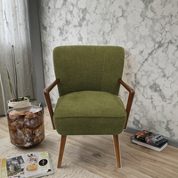 Canapé moderne de luxe en velours moelleux pour salon chaise de détente rembourrée en bois massif