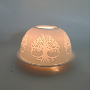 Décor à la maison parfum bougeoirs de noël personnalisé photophore bougeoir en céramique porcelaine bol forme bougeoir - Product Image 6