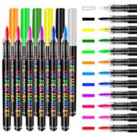 Stylos de peinture corporelle acrylique fluorescente de haute qualité, 12 couleurs, pointes obliques plates, pour bar, fête UV, éclat DIY, graffiti, surlignage