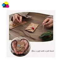Fournisseur chinois de qualité, 100 enveloppes porte-cartes 4 x 2,75 avec fermoir en forme de cœur mignon pour mini-cartes de crédit et de débit