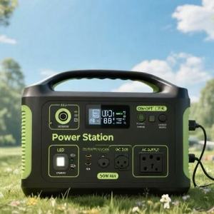 Station d'alimentation portable 500W haute capacité 110V 220V, générateur solaire, alimentation mobile, lampe torche LED, camping en plein air - Product Image 4