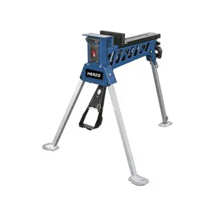 HERZO Foldable Steel Jaw Horse HJH900 Solid Construction Workstation Clamping System Powered by Box Packaging