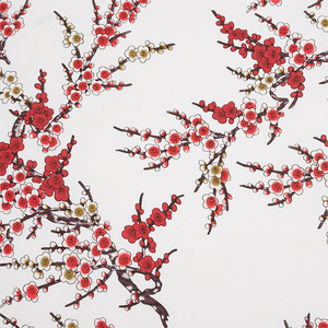 Tissu PVC artisanal léger et facile à installer, motif personnalisé minimaliste moderne, fleur de prunier chinoise, résistant à l'humidité - Product Image 3