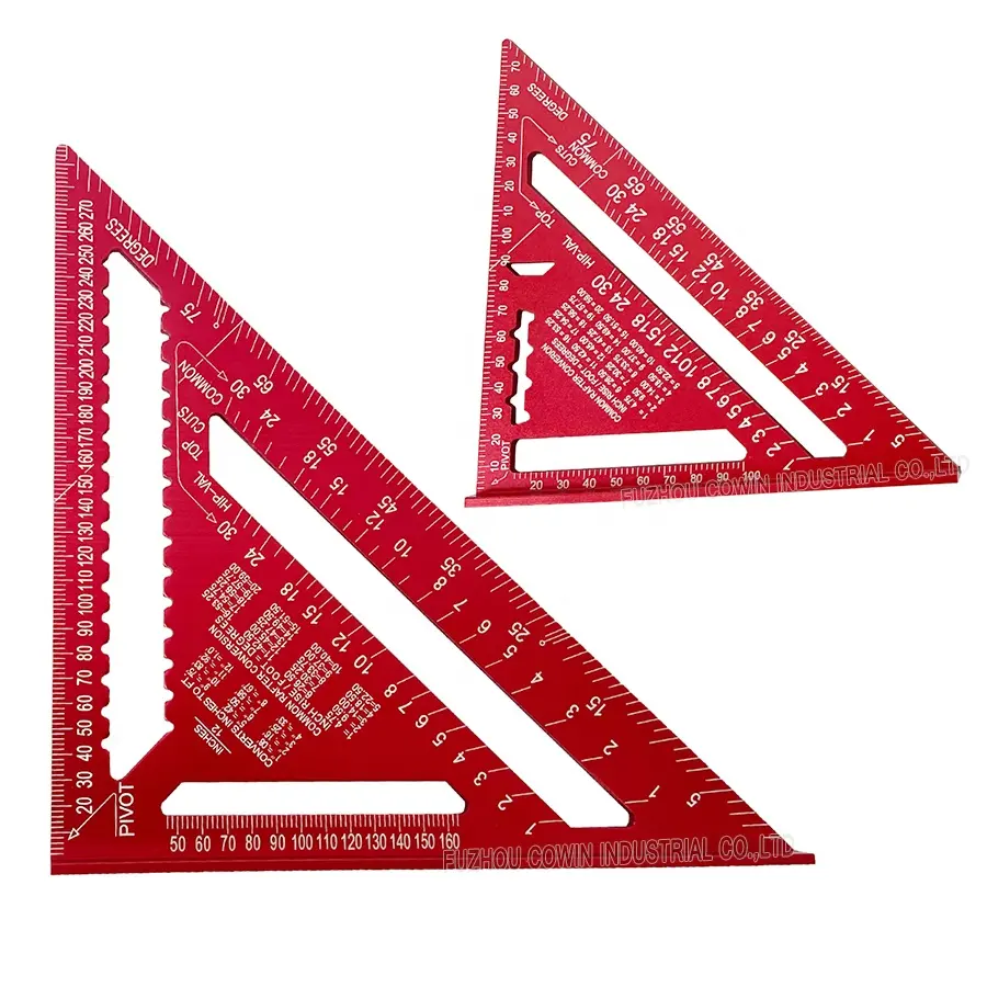 7inch / 12inch Professional Set Square/Triangle Square Ruler/Rafter Square with Laser Marking