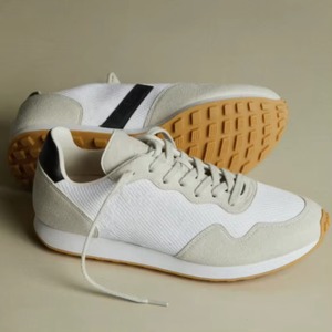 Baskets décontractées unisexes à lacets, en cuir, confortables, légères, durables, antidérapantes, pour la marche au printemps, en été et en automne - Product Image 3