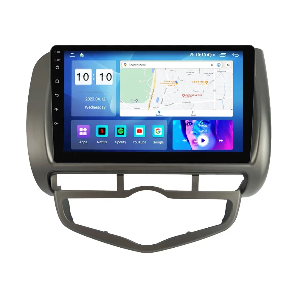 MEKEDE MS автомобильный GPS навигационная система беспроводной аудиоплеер для Honda Jazz City 2002-2007 двойной din 360 панорамная камера