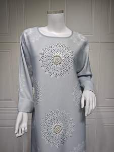 Vêtements islamice Abaya moderne avec broderie de luxe pour femme musulmane Robe musulmane - Product Image 3