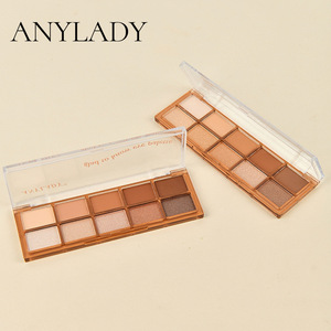 Palette de fards <span class=keywords><strong>à</strong></span> paupières <span class=keywords><strong>à</strong></span> dix couleurs Shimmer Matte Highlight pour <span class=keywords><strong>Amazon</strong></span> European American Powder Makeup Eye Shadow - Product Image 6