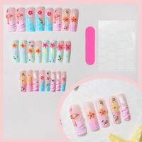 Faux ongles à presser en acrylique, style français, courts, naturels, 24 pièces, fabriqués à la machine et semi-artisanaux, vente en gros