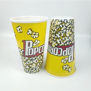 Tasse en plastique réutilisable Style rétro, 7 pouces de haut, 1 pièce, contenant en forme de Pop Corn, pour le cinéma - Product Image 5