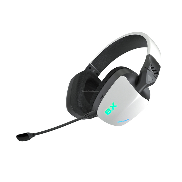 2.4GHz Wireless Gaming Headset for PS5 PS4 FPS Gamers PC Nintendo Switch Blue tooth 5.3 Headphones Stereo Sound 24 Hours Battery