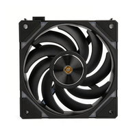 Vente directe d'usine, ventilateur de refroidissement CPU 12V DC noir 4 broches, ventilateur de refroidissement PC LED RVB arc-en-ciel pour boîtier d'ordinateur de jeu