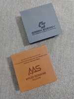 Ensemble de sous-verres carrés en cuir PU avec logo personnalisé ensemble de napperons isolés avec boîte de rangement pour l'approvisionnement domestique