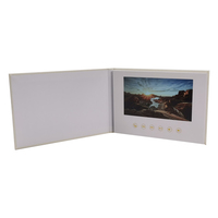 Invitation de mariage personnalisée A5, écran numérique vierge de 10 pouces, brochure vidéo LCD de 7 pouces, carte-cadeau en papier, matériel fait main