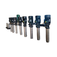 304ss pompe de liquide de refroidissement CNC à plusieurs étages à immersion verticale pompes de Machine d'alimentation de liquide de refroidissement d'outil électrique à haute pression