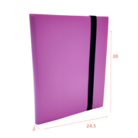 Carpeta de Cartas Coleccionables Toploader de 9 Bolsillos con Cubierta de PP, Álbum de Cartas Coleccionables de Moda para Juegos/Animación