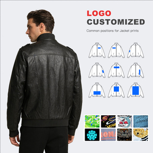 OEM-chaqueta <span class=keywords><strong>de</strong></span> cuero sintético con bolsillo para motorista para hombre, chaqueta masculina <span class=keywords><strong>de</strong></span> estilo Vintage y casual, diseño personalizado, nueva colección Primavera - Product Image 3