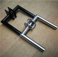 Nurlin – Cylindre européen moderne avec écusson, laiton mat, bronze antique, noir, accessoires de poignée de porte en acier inoxydable pour entrée