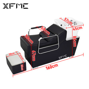 XFMC Elegantes Haarwaschbecken für Beauty-Spa und Friseursalon, Friseurmöbel, Haarwaschsessel, Massageliege für die Haarwäsche - Product Image 6