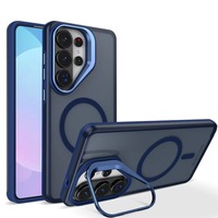 Nouvelle coque magnétique transparente mate avec support pour Samsung Galaxy S26 S25 S24 Ultra Plus Edge S25FE A56 A36 A26 A16 A06 A17 A07