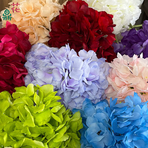 Hydrangeas artificiels en soie, faits à la main, décorations de mariage, grande taille, style moderne - Product Image 4