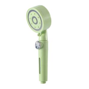 Pomme <span class=keywords><strong>de</strong></span> <span class=keywords><strong>douche</strong></span> à main élégante à cinq réglages, pressurisée, écologique, chromée, fonction d'arrêt d'eau à un bouton pour salle <span class=keywords><strong>de</strong></span> bain - Product Image 6