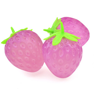 Pelotas Antiestrés de Maltosa con Forma de Fresa, de Levantamiento Lento, que Cambian de Color, Juguetes Sensoriales para Adultos, Niños y Niñas, Venta al por Mayor - Product Image 1