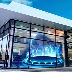 Cửa sổ ngoài trời trong nhà kính trong suốt LED hiển thị phim trong suốt tấm LED dải lưới màn hình hiển thị - Product Image 5