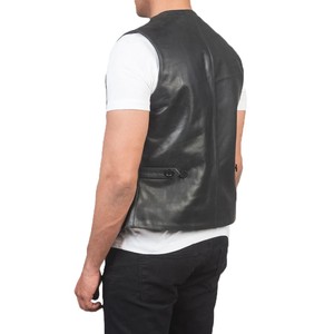New Best Design Fashionable Polyester/Cotton Casual Winter <b>Vest</b> <b>Men</b> High Quality Sleeveless Outerwear Windproof Button - Product Image 4
