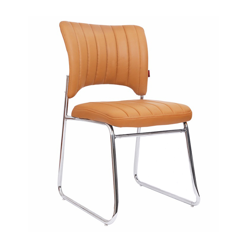 Wholesale stackable chair conference meeting room stackable PU leather visitor chair