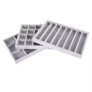 Plateau de présentation de bijoux rectangulaire personnalisé professionnel, nouveau design pour l'emballage en vitrine - Product Image 1