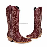 Boîte à chaussures personnalisée CHENO avec logo, bottes de cowgirl western pour femmes, chaussures western de marque