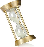Sablier vintage 1/3/5/10/15 min rétro en métal sablier horloge Antique Bronze petit verre de sable montre maison bureau décor