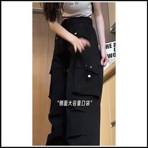 Pantalon cargo fonctionnel américain pour homme, léger, multi-poches, avec cordon de serrage, élégant, pour le travail, idéal pour l'été - Product Image 5