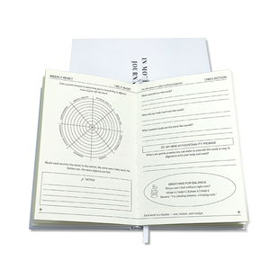 Juego de Cuadernos de Tapa Dura de Lujo, Diario Blanco Minimalista con Estampado Dorado, Diario de Tapa Dura Premium Personalizado con Caja de Regalo - Product Image 2