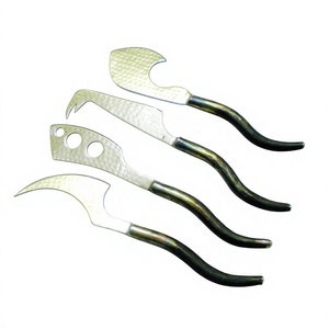 Brass Cheese <b>Knife</b> Set With Wooden Handles Durable Cheese Tools For Serving And Spreading - Product Image 3
