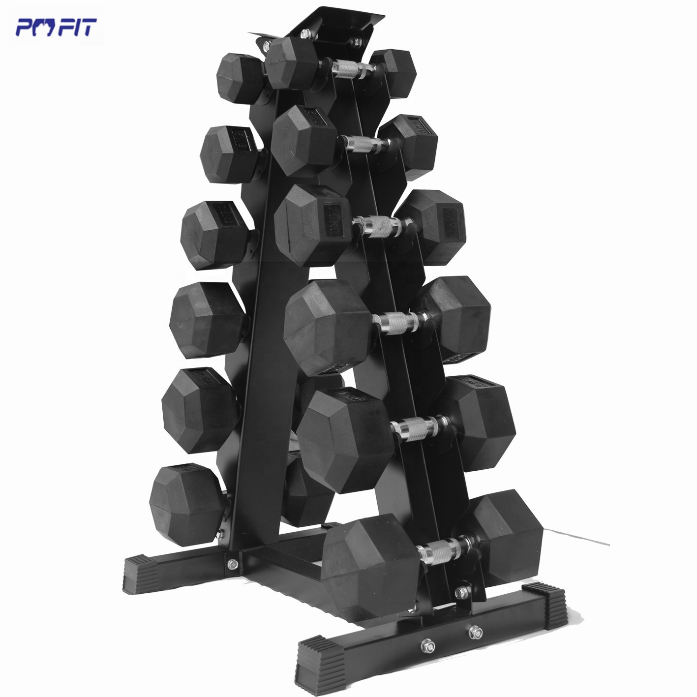 Dumbbell Spotter Stands Adjustable Durable Training