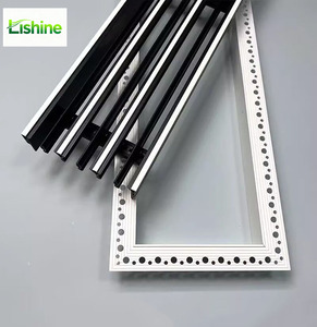 Diffuseur linéaire invisible en plastique ABS, grille d'aération encastrée pour système de ventilation de plafond CVC moderne - Product Image 2