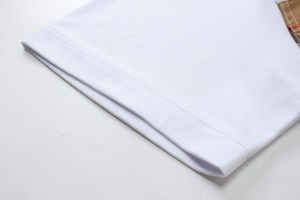 Camiseta de manga corta extragrande para hombre, diseño a cuadros Burberry, 100% algodón, estilo casual de lujo. - Product Image 4