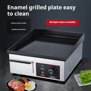 Commercial Electric Grill Fried Eggs Grilled Squid Iron Plate Tofu Fried Steak Machine Copper Gong Burning Machine Teppanyaki