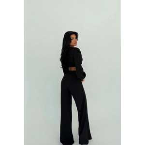 Conjunto de traje Adelina negro con lazo para mujer - Product Image 1