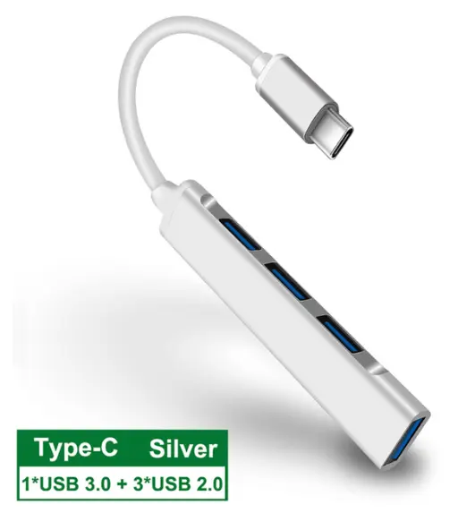 ฮับ Usb Type C จำนวน4 In 1,ฮับ Usb 2.0แบบพกพาแยก Otg U Disk สำหรับ Macbook Pro Xiaomi