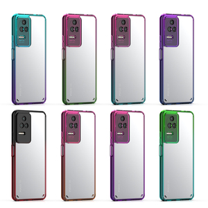 Prix usine changement progressif couleur transparent clair acrylique tpu étui de téléphone portable pour <span class=keywords><strong>Xiaomi</strong></span> <span class=keywords><strong>Poco</strong></span> <span class=keywords><strong>F4</strong></span> <span class=keywords><strong>5G</strong></span> F5 <span class=keywords><strong>Pro</strong></span> C51 couverture arrière - Product Image 1