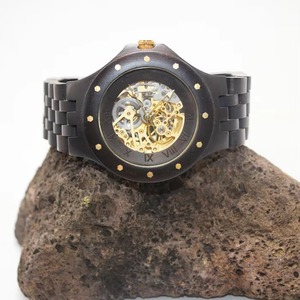 Reloj de Madera Automático de Lujo para Hombre, Diseño Esqueleto, Estilo Japonés, Alta Calidad, Mejor Precio - Product Image 4