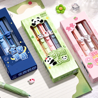 Stylo Gel Effaçable à Mine Coulissante, Écriture Fluide et Séchage Rapide, Rechargeable, Idéal pour l'Entraînement des Élèves du Primaire